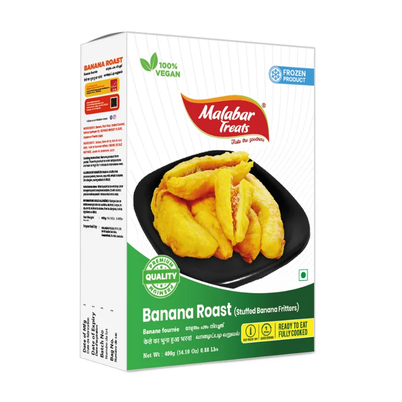 Malabar Treats Banana Roast Frozen 400 g