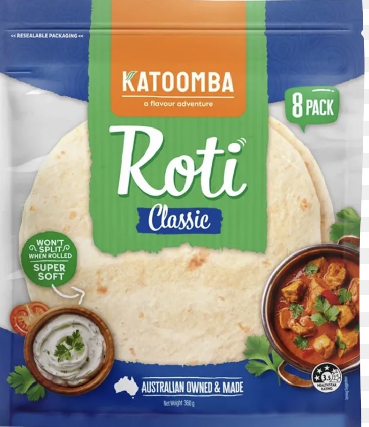 Katoomba Fresh Roti 8 pack