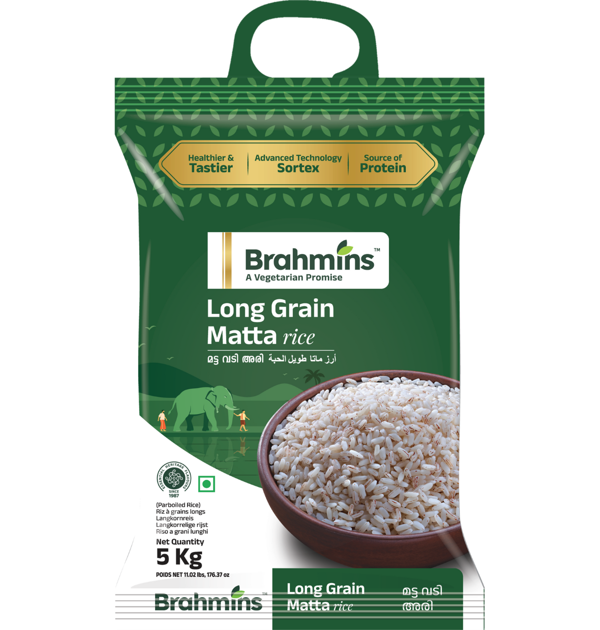 Brahmin's Long Grain Matta Rice 5 kg