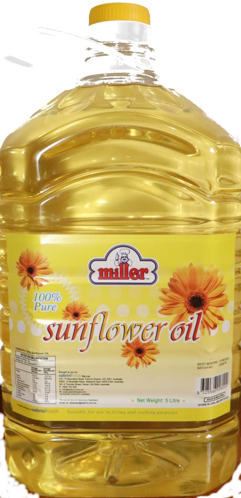 Miller Sunflower Oil 4 Liter