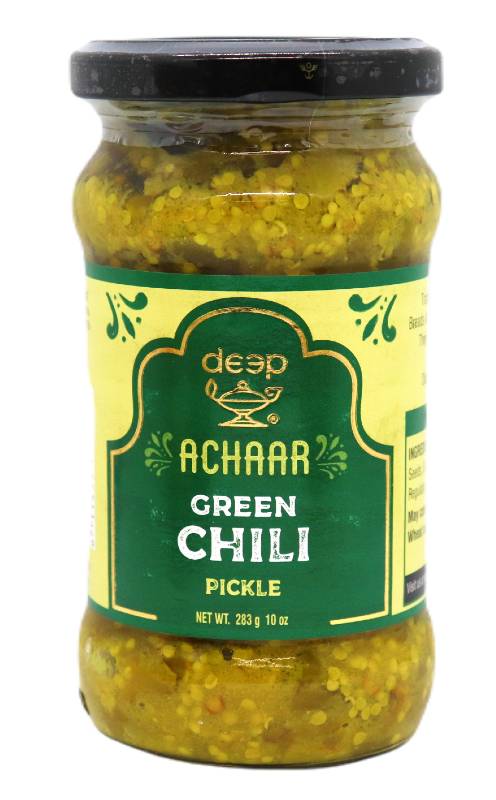 Deep Green Chili Pickle 283g