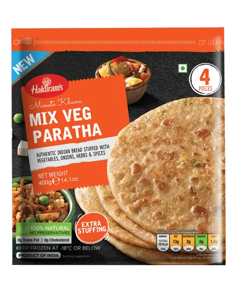 Haldirams Mix Veg Paratha 400g