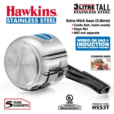 Hawkins SS Pressure Cooker 3L Tall