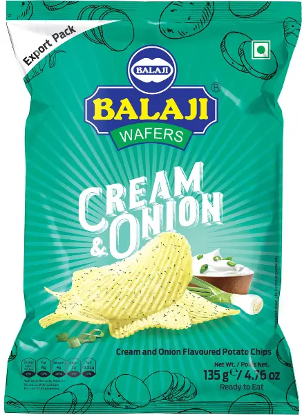 Balaji Cream & Onion 135g