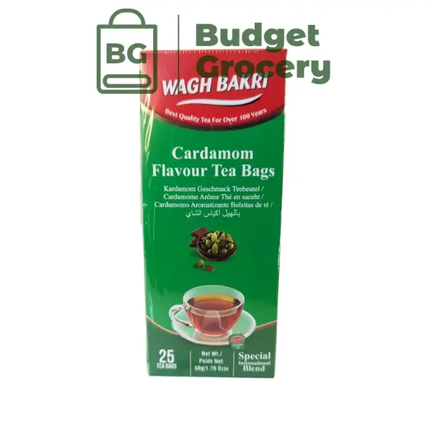 Wagh Bakri Cardamom Tea Bags 50g