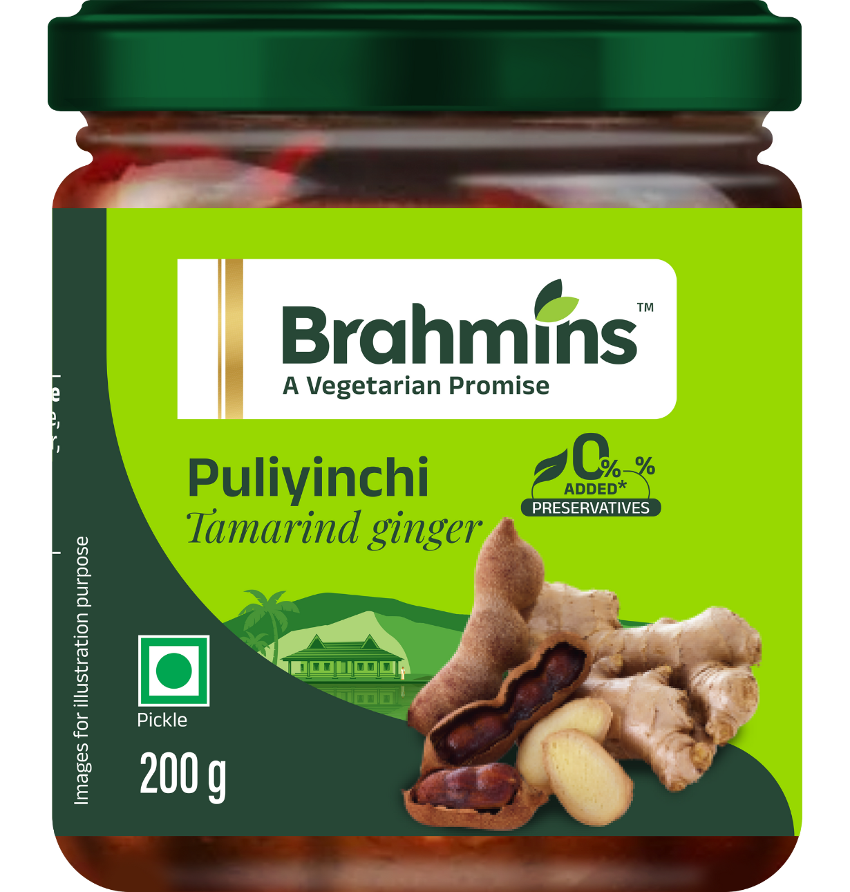 Brahmin's Puli Inchi (Tamarind Ginger) Pickle 400g